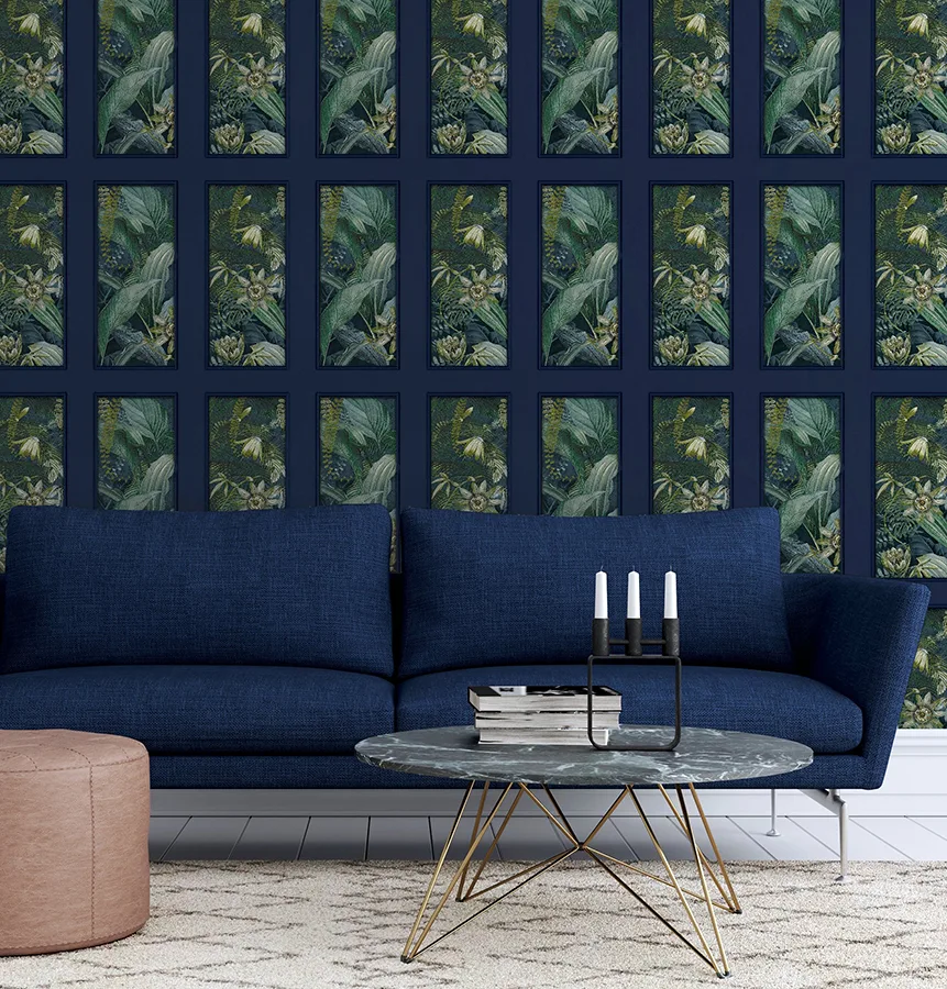 Arthouse Wendell wallpaper, color Navy, SKU AH922803