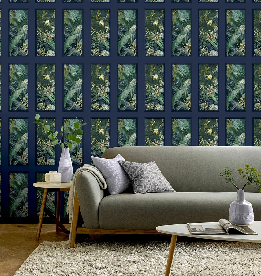 Arthouse Wendell - Navy Wallpaper | Buy Online Arthouse Wendell wallpaper, color Navy, SKU AH922803