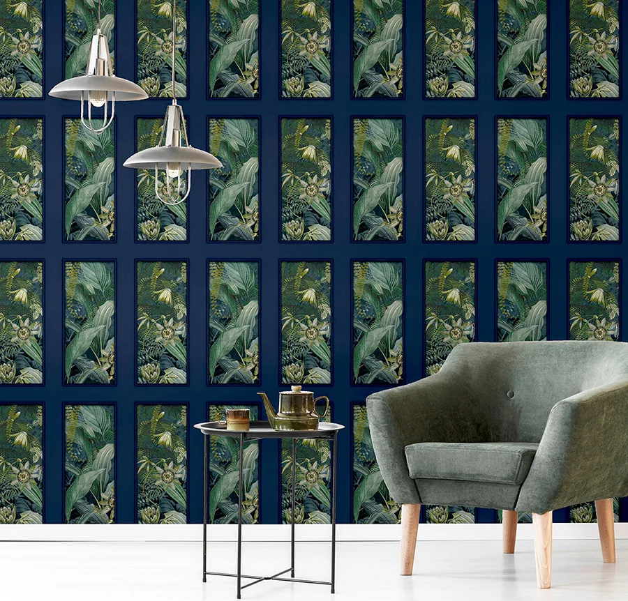 Arthouse Wendell - Navy Wallpaper | Buy Online Arthouse Wendell wallpaper, color Navy, SKU AH922803