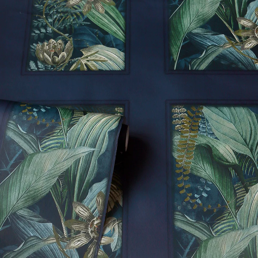 Arthouse Wendell - Navy Wallpaper | Buy Online Arthouse Wendell wallpaper, color Navy, SKU AH922803