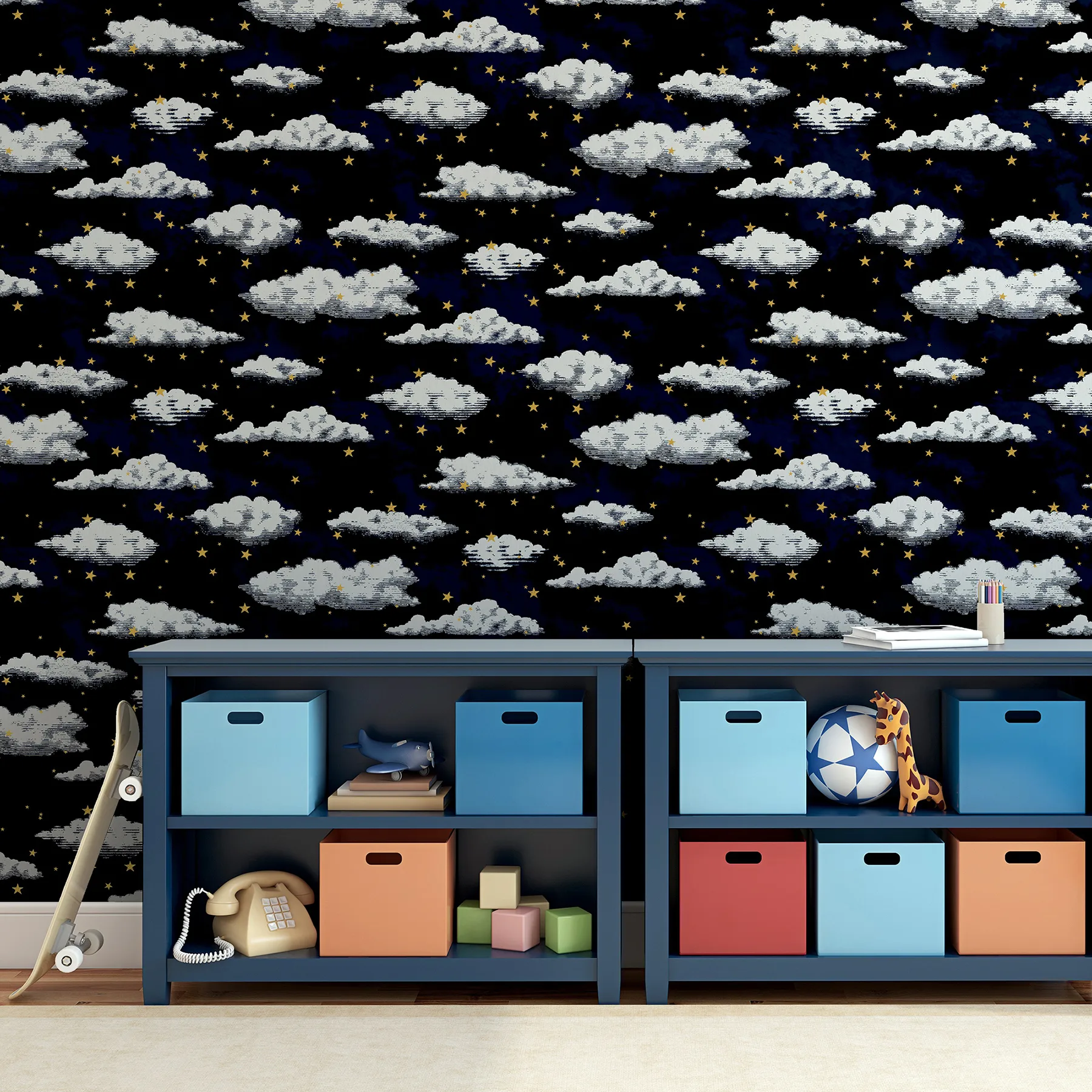 Arthouse Zeno wallpaper, color Navy, SKU AH923907