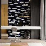 Arthouse Zeno wallpaper, color Navy, SKU AH923907