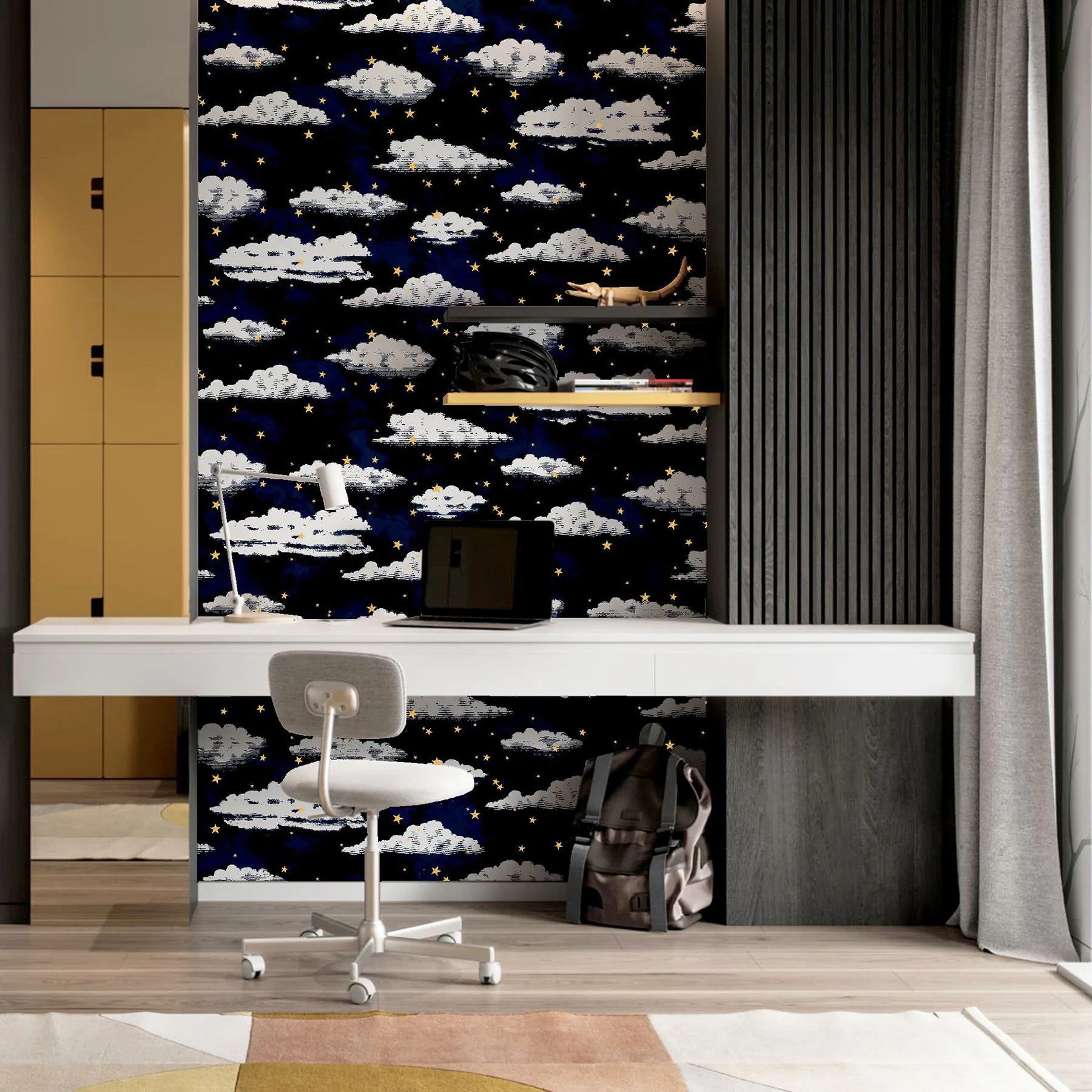 Arthouse Zeno wallpaper, color Navy, SKU AH923907