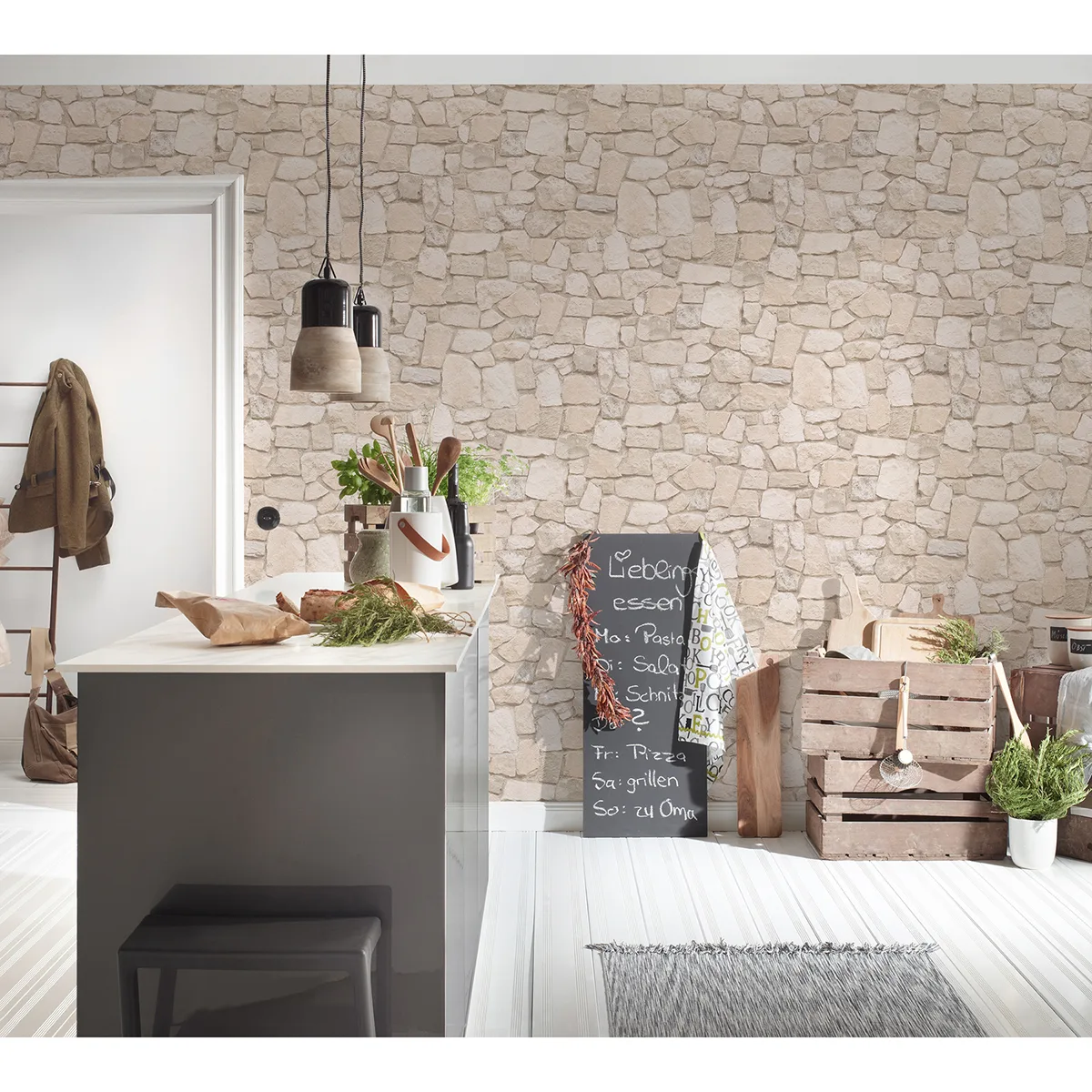 AS Creation Morris wallpaper, color Beige, SKU AS692429