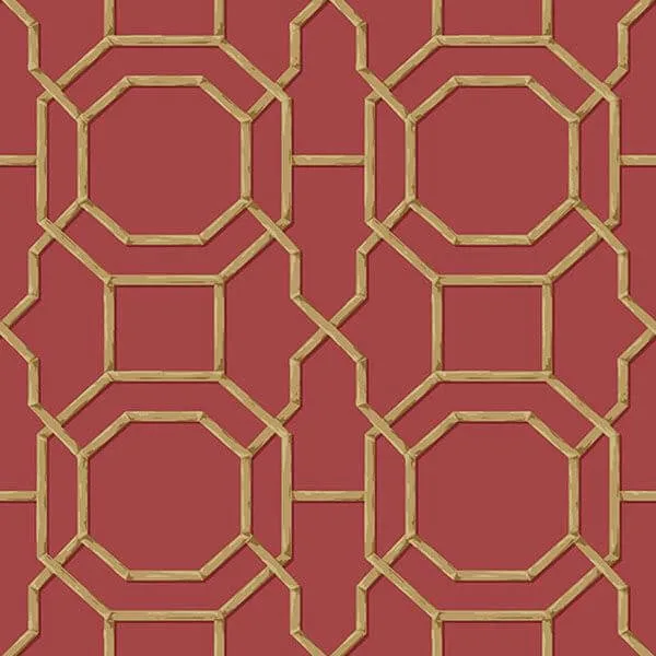 Beacon House Summer wallpaper, color Red, SKU 2669-21739