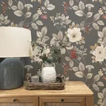 Belgravia Decor Bramble - Charcoal Wallpaper | Buy Online Belgravia Decor Bramble wallpaper, color Charcoal, SKU BG2303