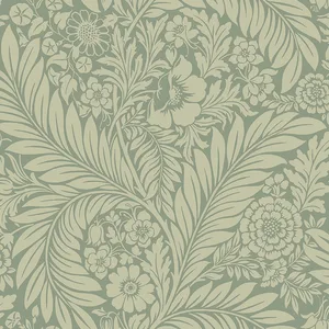 Belgravia Decor Florence wallpaper, color Green, SKU BG720