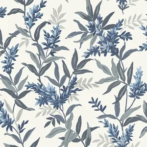 Belgravia Decor Olivia wallpaper, color Blue, SKU BG5905