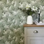 Belgravia Decor Olivia - Sage Wallpaper | Buy Online Belgravia Decor Olivia wallpaper, color Sage, SKU BG5907