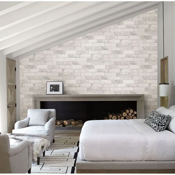 Brewster Adams wallpaper, color White, SKU 2767-22321
