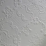 Brewster Alfred wallpaper, color White, SKU 437-RD0137