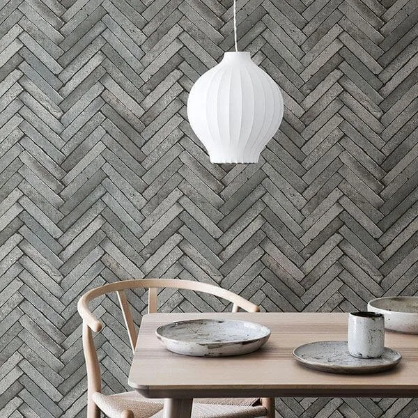 Brewster Arrow wallpaper, color Grey, SKU 2767-23758