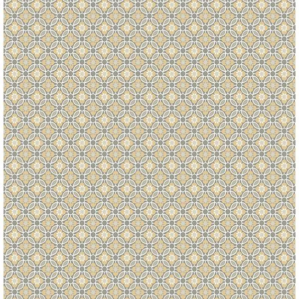 Brewster Audra wallpaper, color Mustard, SKU 2704-22247
