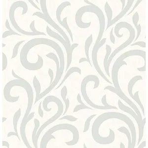 Brewster Bletilla wallpaper, color Teal, SKU 2766-96549
