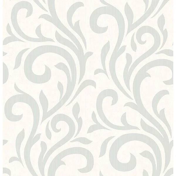 Brewster Bletilla wallpaper, color Teal, SKU 2766-96549