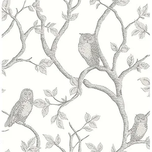 Brewster Enchanted Forest wallpaper, color Grey, SKU FD23289
