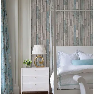 Brewster Barn Board wallpaper, color Grey, SKU FD23273