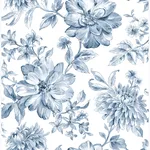 Brewster Gabriela wallpaper, color Blue, SKU UW25895