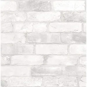 Brewster Bushwick wallpaper, color Off White, SKU 2766-22321