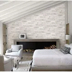Brewster Bushwick - Off White Wallpaper | Buy Online Brewster Bushwick wallpaper, color Off White, SKU 2766-22321