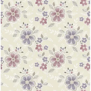 Brewster Chloe wallpaper, color Purple, SKU 2704-22203