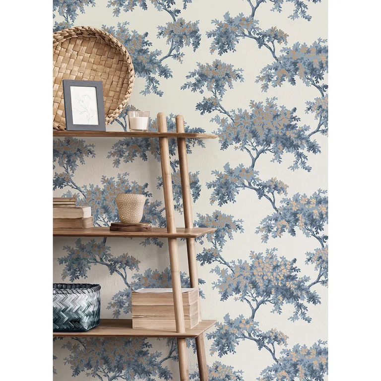 Brewster Ashdown wallpaper, color Dark Blue, SKU M1672