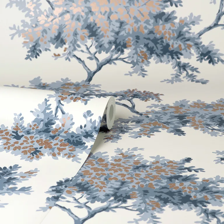 Brewster Ashdown wallpaper, color Dark Blue, SKU M1672