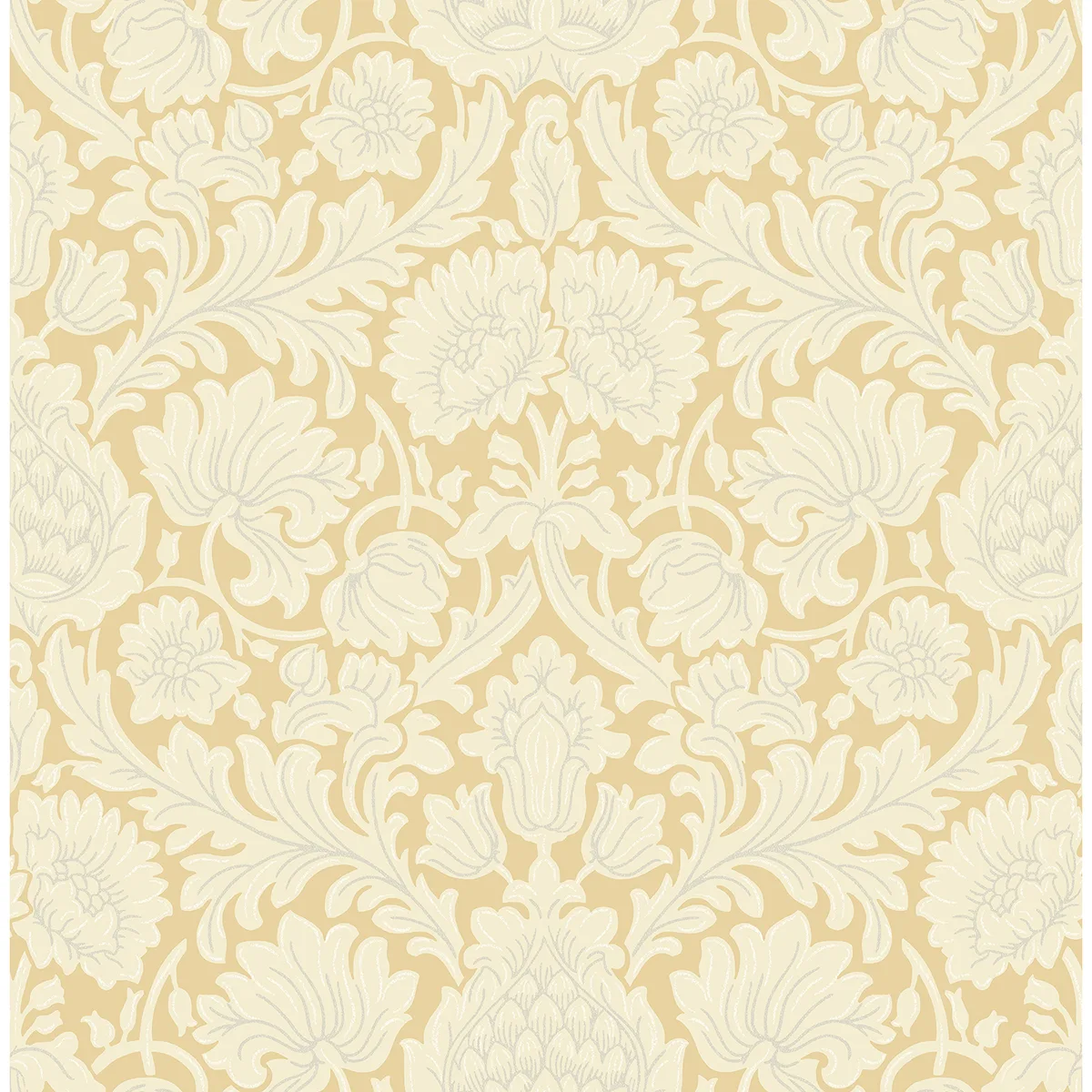 Brewster Bamburg wallpaper, color Mustard, SKU M1682