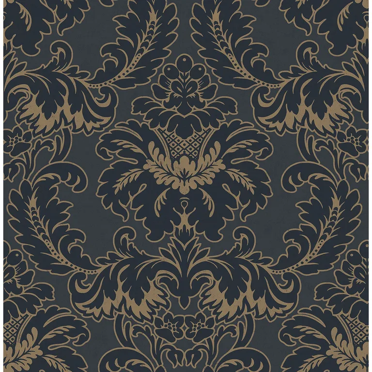 Brewster Windsor wallpaper, color Blue, SKU M1704
