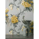 Brewster Golden Pheasant - Grey Wallpaper | Buy Online Brewster Golden Pheasant wallpaper, color Grey, SKU M1662