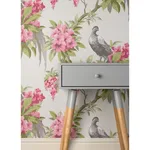 Brewster Golden Pheasant - Rose Wallpaper | Buy Online Brewster Golden Pheasant wallpaper, color Rose, SKU M1664
