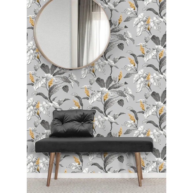 Brewster Meridian Parade wallpaper, color Grey, SKU M1691