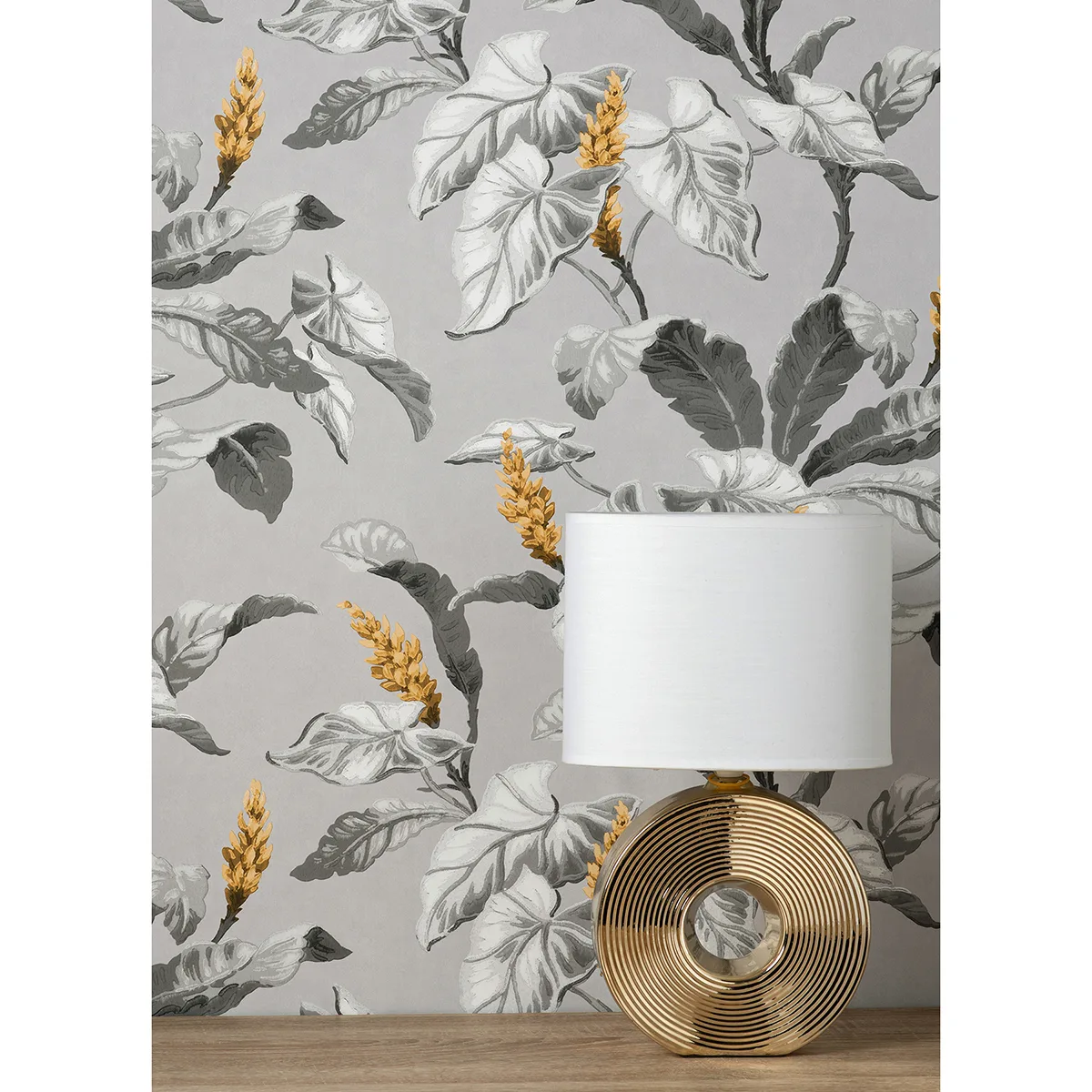 Brewster Meridian Parade wallpaper, color Grey, SKU M1691
