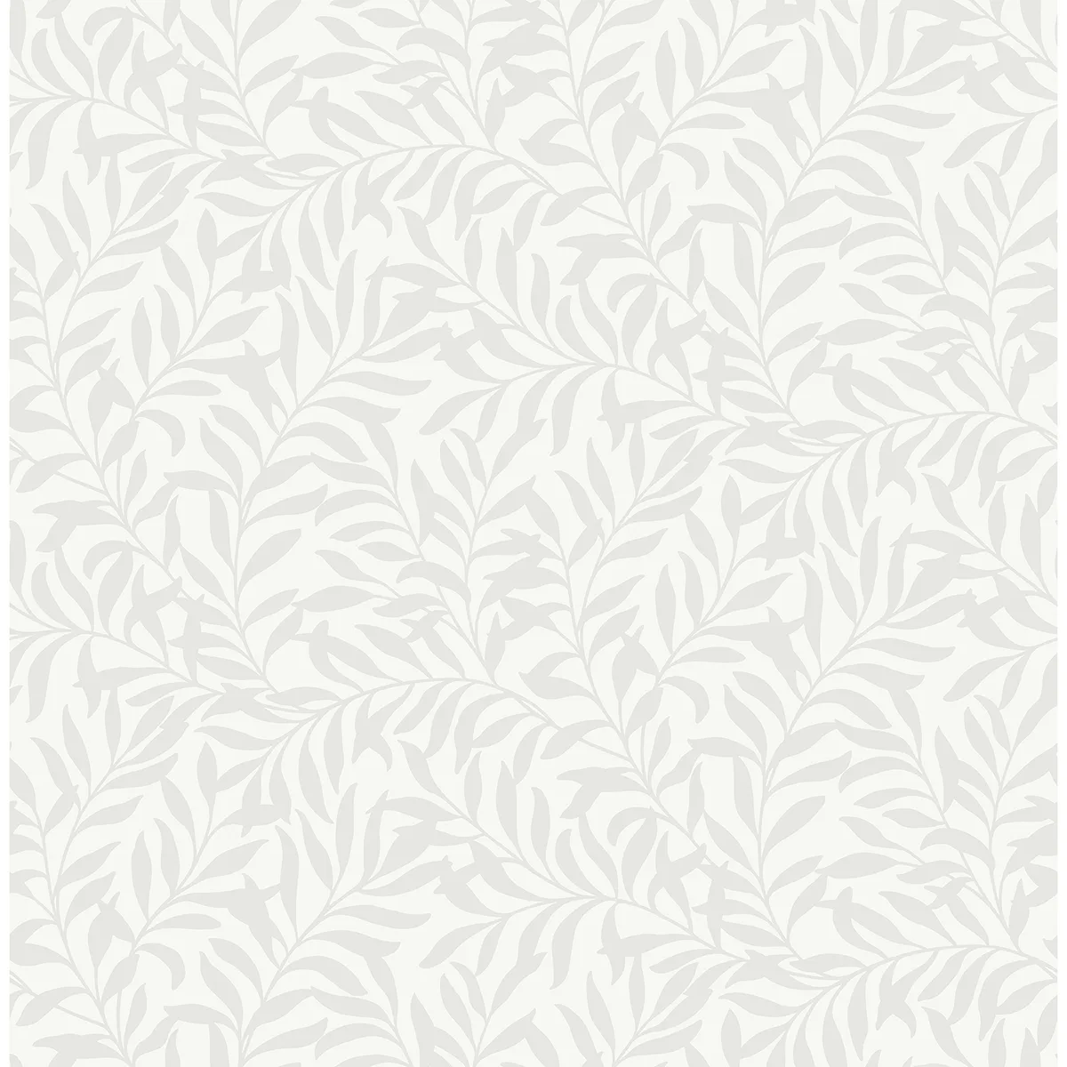 Brewster Salix wallpaper, color Silver, SKU M1666