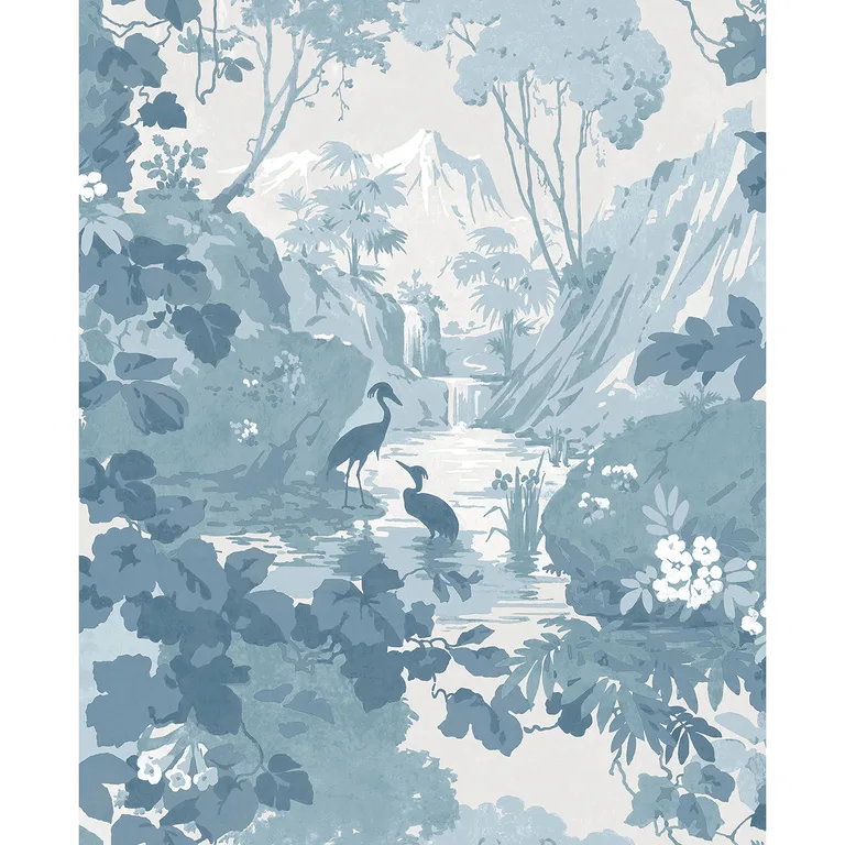 Brewster Eden wallpaper, color Blue, SKU M1675