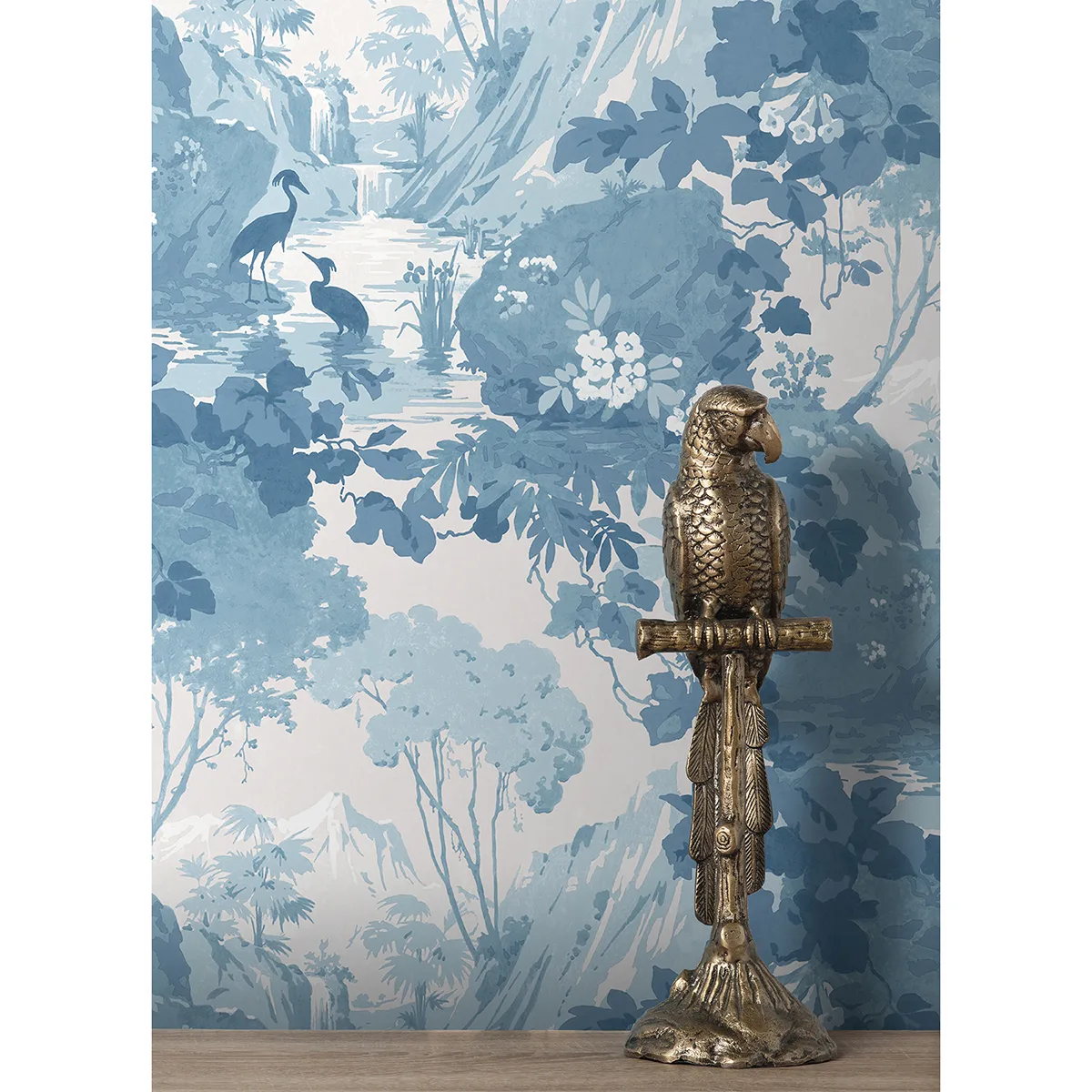 Brewster Eden wallpaper, color Blue, SKU M1675