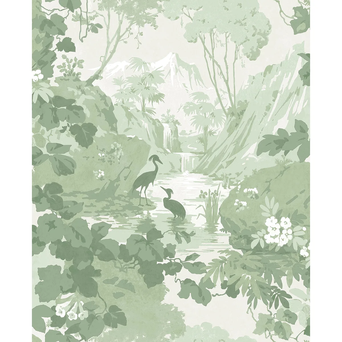 Brewster Eden wallpaper, color Sage, SKU M1679