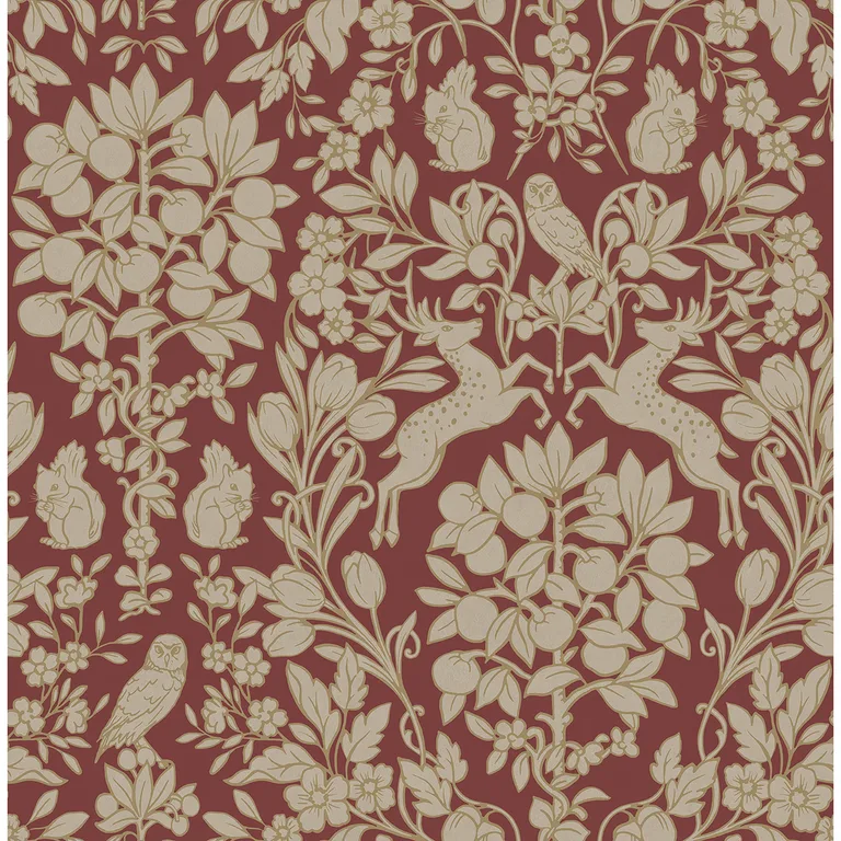 Brewster Richmond wallpaper, color Maroon, SKU M1685