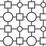 Brewster Geometric wallpaper, color Black, SKU 2686-20274