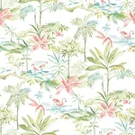 Brewster Ibis wallpaper, color Green, SKU 2766-12071