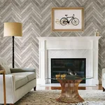 Brewster Mammoth wallpaper, color Off White, SKU 2766-23754