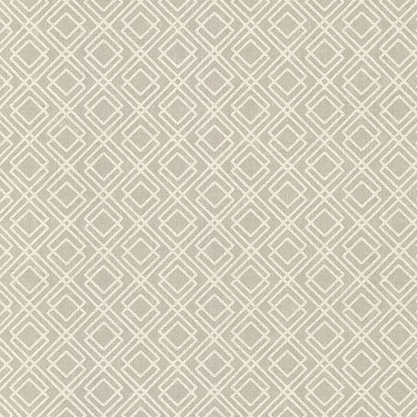 Brewster Lattice wallpaper, color Grey, SKU 2686-22022