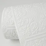Brewster Nico - White Wallpaper | Buy Online Brewster Nico wallpaper, color White, SKU 4000-96291