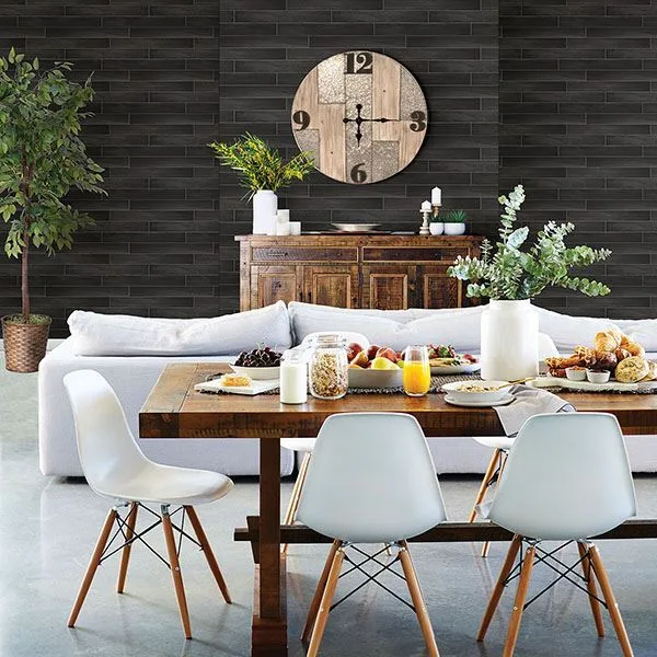 Brewster Nika wallpaper, color Black, SKU 2767-23820