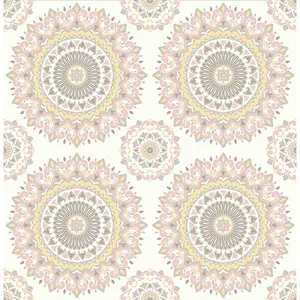 Brewster Priya wallpaper, color Blush, SKU 2766-001805