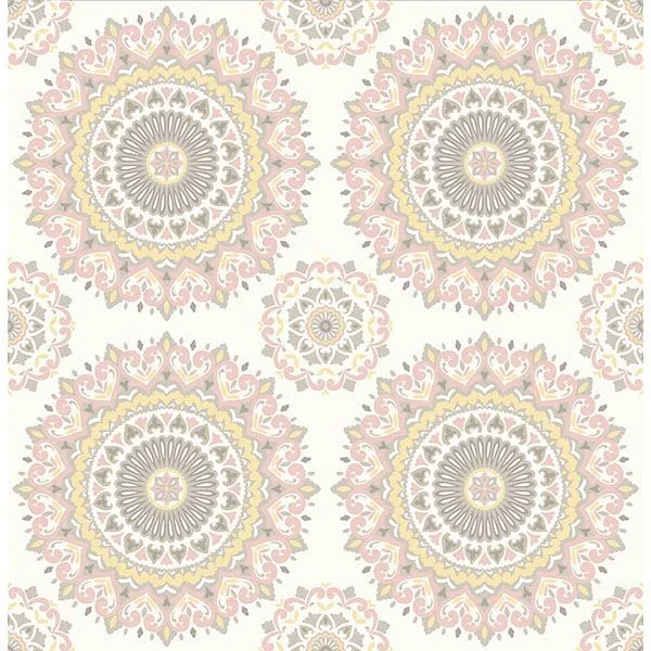 Brewster Priya wallpaper, color Blush, SKU 2766-001805