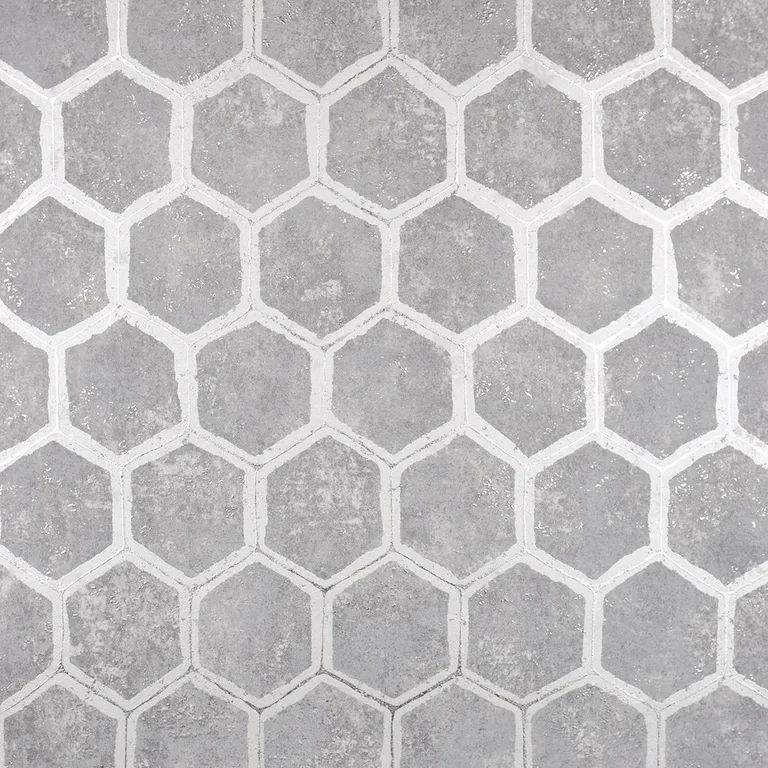 Brewster Starling wallpaper, color Pewter, SKU 2927-00404