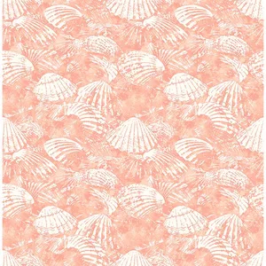 Brewster Surfside wallpaper, color Coral, SKU 2904-25689