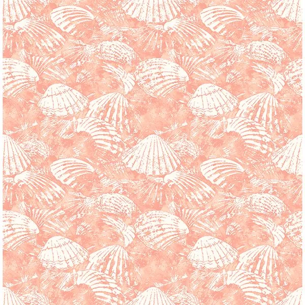 Brewster Surfside wallpaper, color Coral, SKU 2904-25689