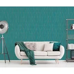 Brewster LeVeque - Teal Wallpaper | Buy Online Brewster LeVeque wallpaper, color Teal, SKU UW24786
